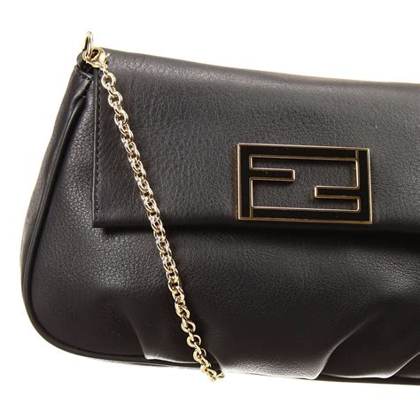 fendi clutch black